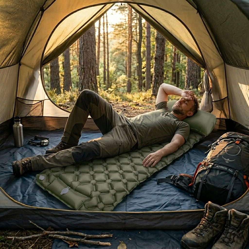 Matelas de Camping Gonflable – Compact & Ultra-Léger