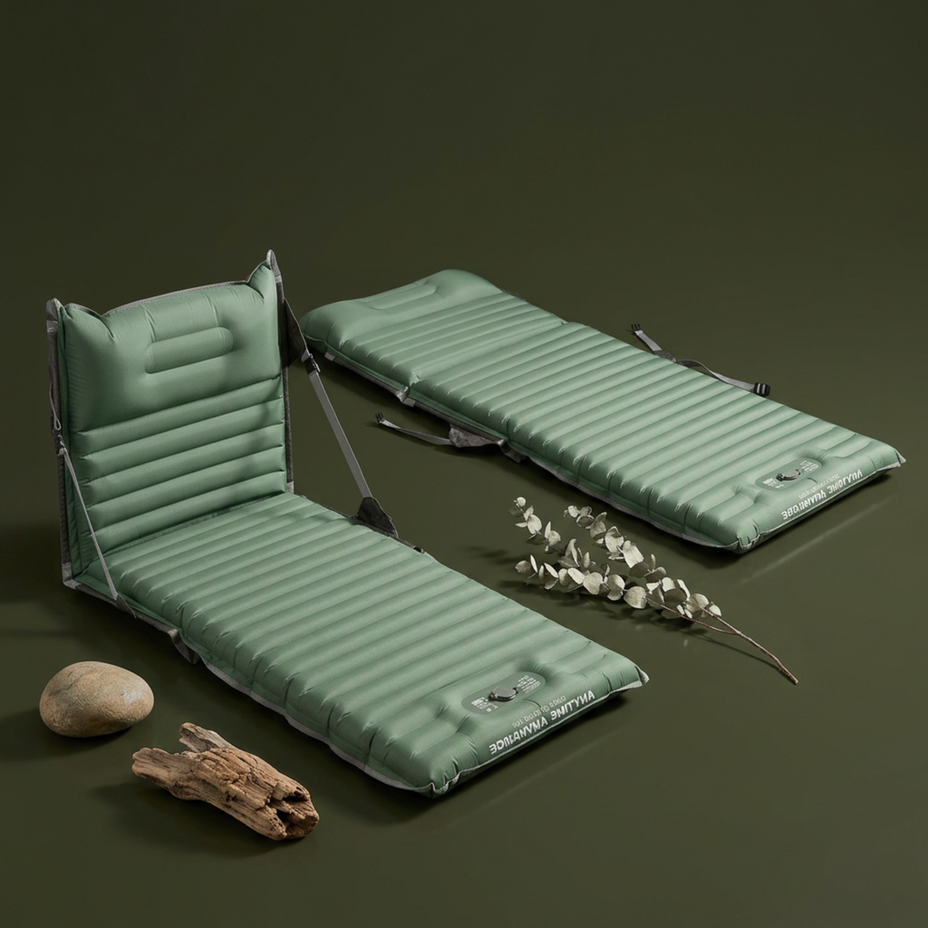 Matelas de Camping Gonflable – Confort Nomade & Inclinable