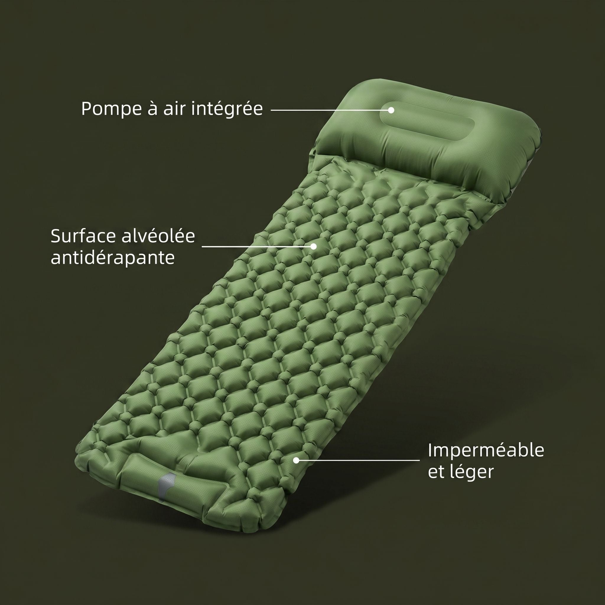 Matelas de Camping Gonflable – Compact & Ultra-Léger
