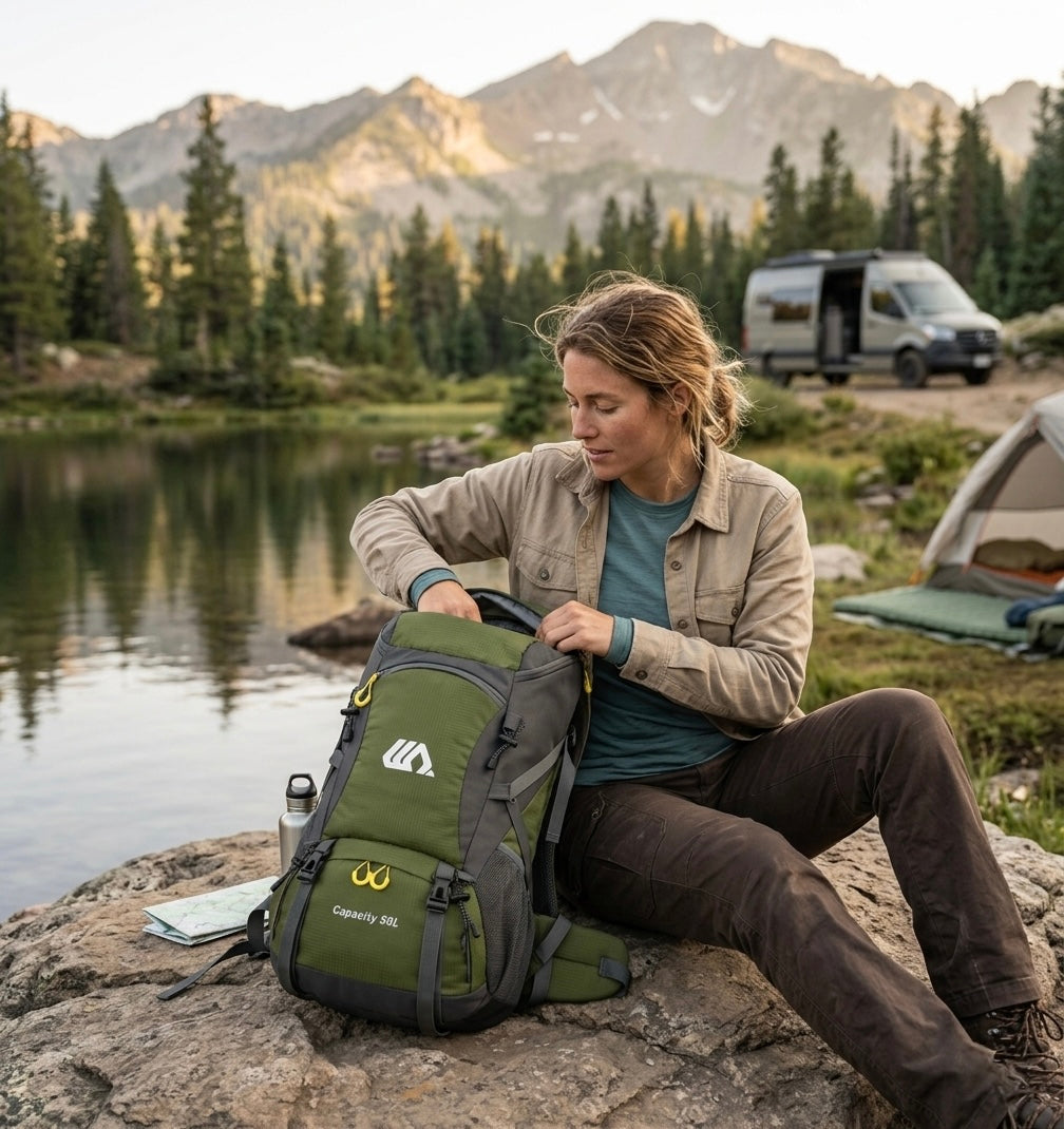 Sac à Dos de Randonnée 50L – Robuste et Polyvalent